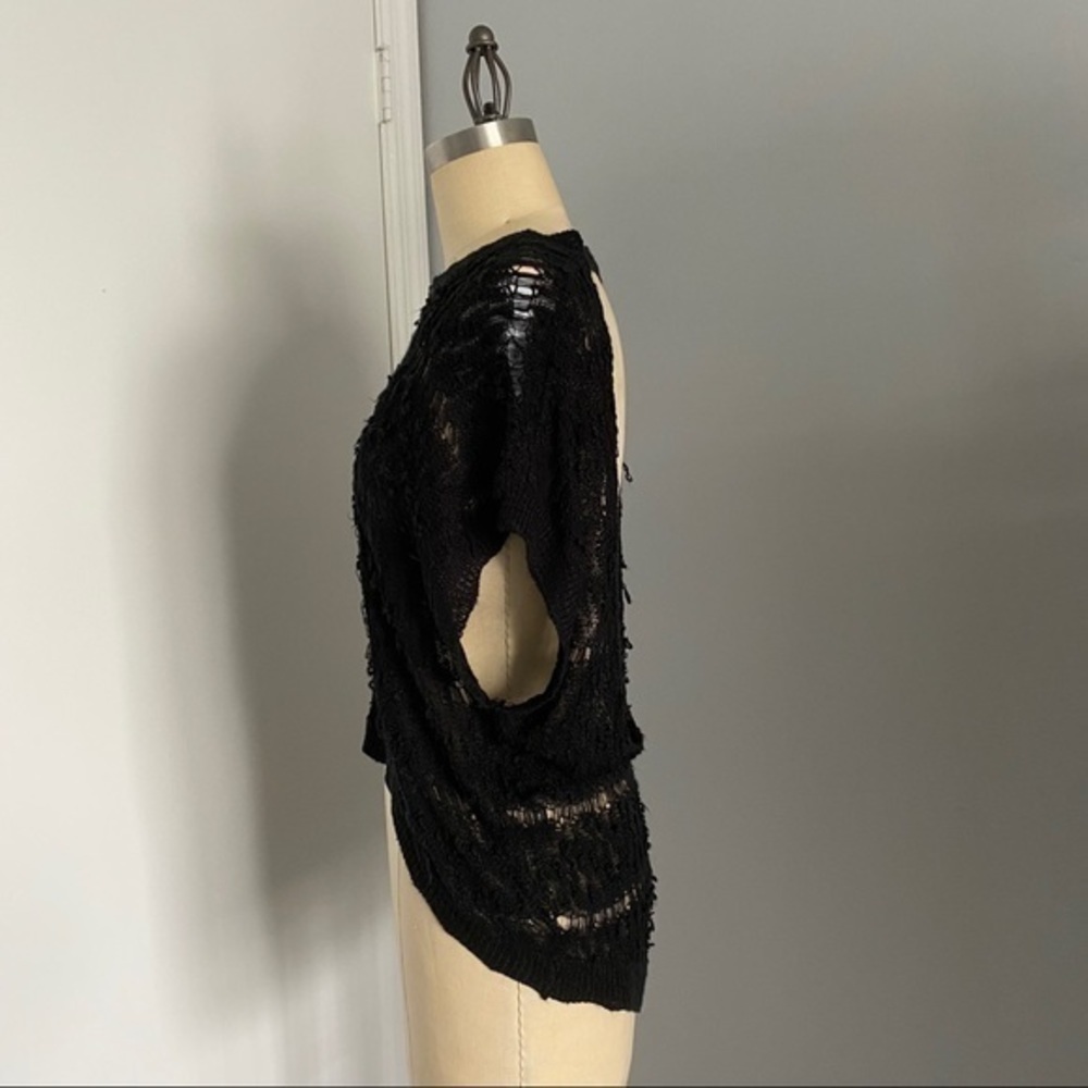 High Low Distressed Sweater - Picture 2 of 4